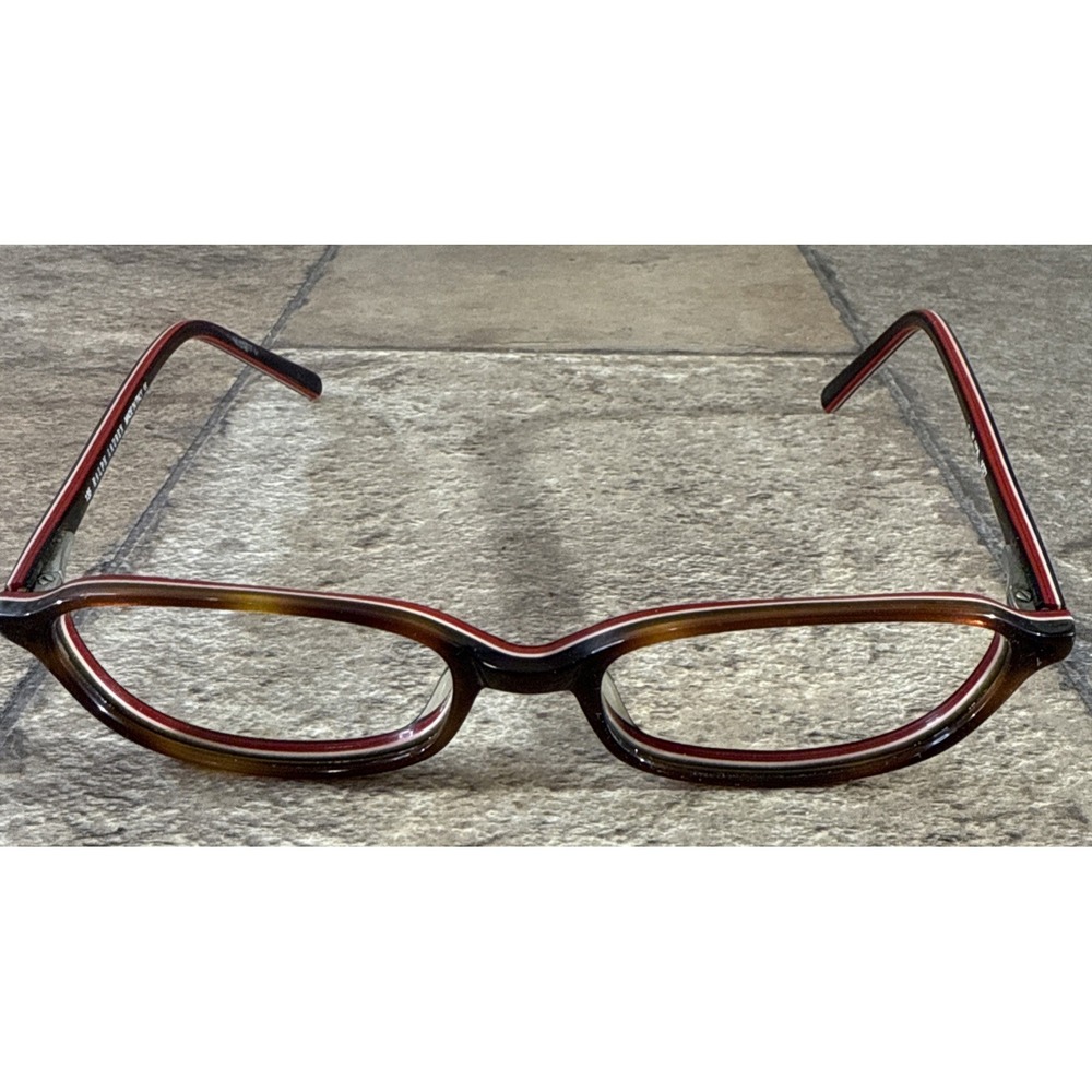 Ralph Lauren 1506 QZ7 Eyeglasses Frame Flex Hinge Brown Red 47-17-135-28mm Italy
